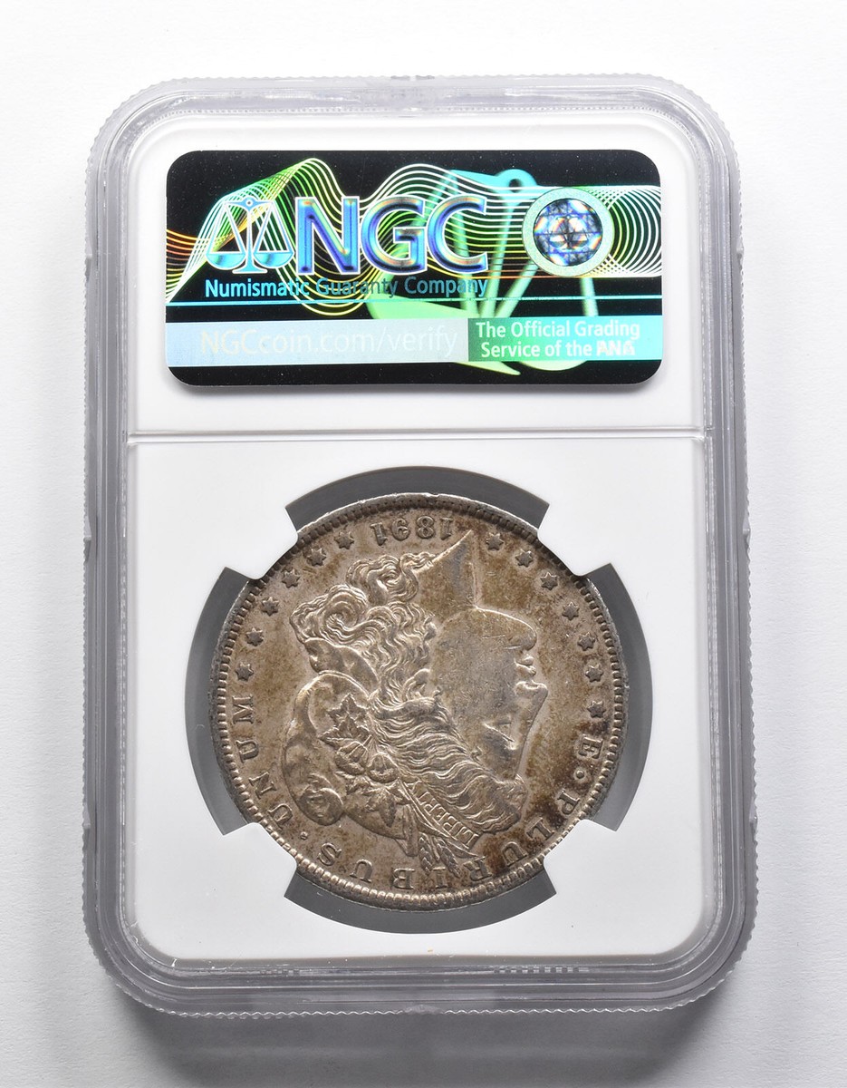 Mint Error XF45 1891-O Morgan Silver Dollar REV Lamination NGC