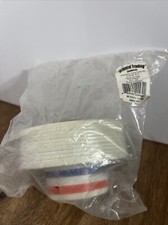 Mini Patriotic Plastic Skimmer Hats NOS 12 Pack 5in Diameter