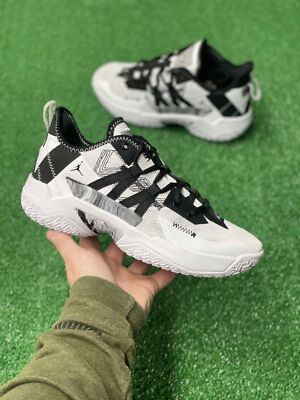 [ナイキ] ジョーダン ワン テイク 2 [JORDAN ONE TAKE 2] ホワイト/ブラック/ウルフグレー/ブラック CW2457-100 Nike Jordan One Take 2 Mens Basketball Shoes Black CW2457-100 NEW