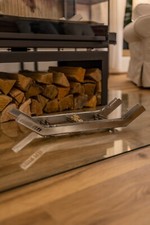 Feier Flei Kamin Feuer  Kamin Rost Ofen Rost Edelstahl Kamineinsatz Bock