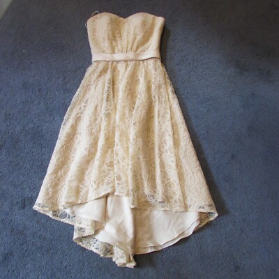 blue dress for baby girl Floral Lace Cream Color Bridal Dress with Ruffle Sleeve - Alisse Bridal Cream / Lace