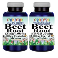 Beet Root Extract 3000mg 2X200 caps Beta vulg...