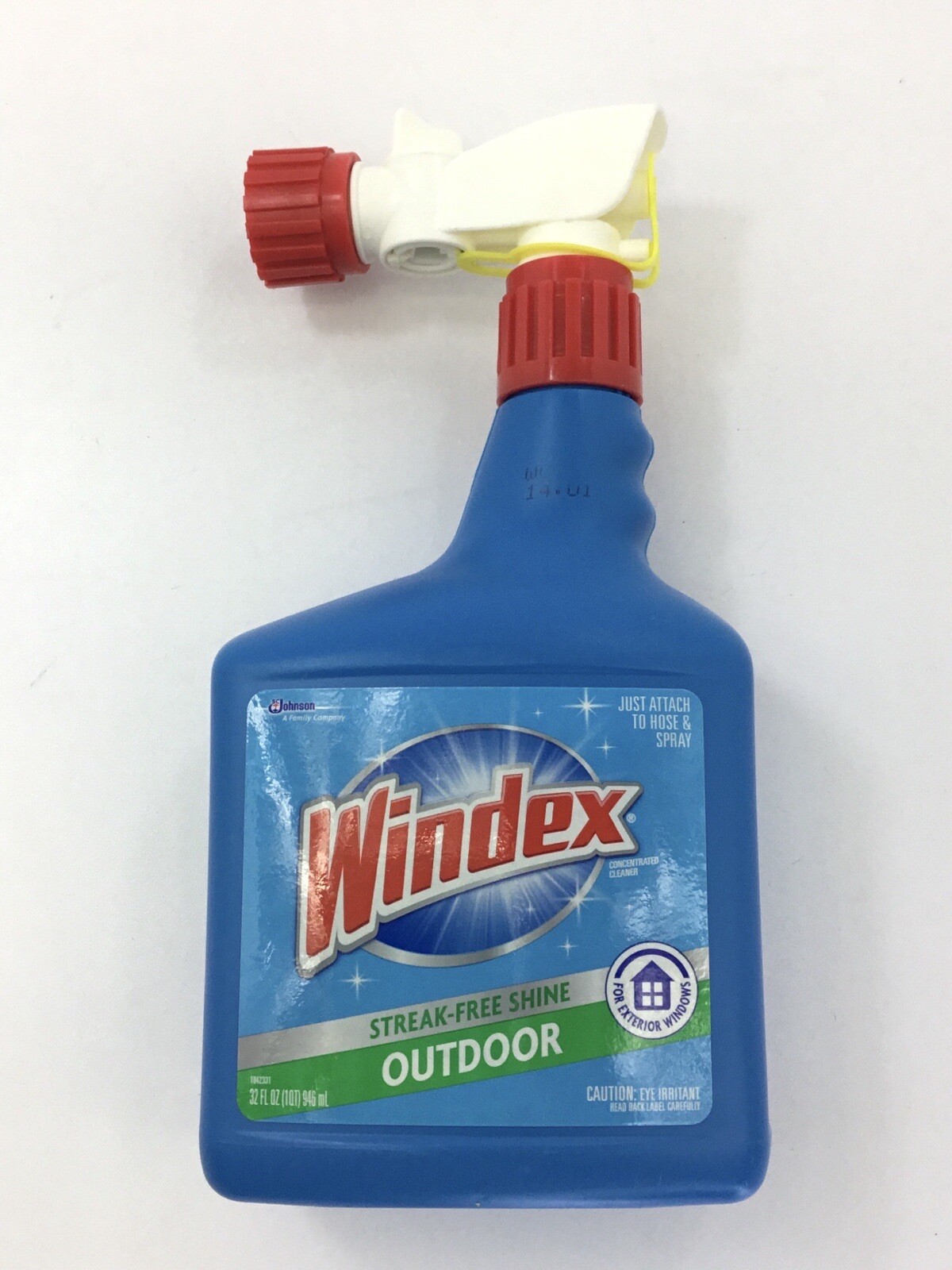 Windex Outdoor Glass & Patio Cleaner, 32oz Streak Free Shine Attaches