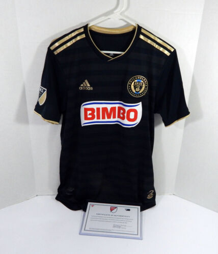 2018 Philadelphia Union Jay Simpson #27 Game Used Signed Black Jersey M DP38508 - Picture 1 of 12