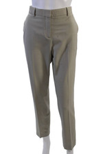 Theory Unisex Ankle Dress Pants Beige 75 Virgin Wool Size 8