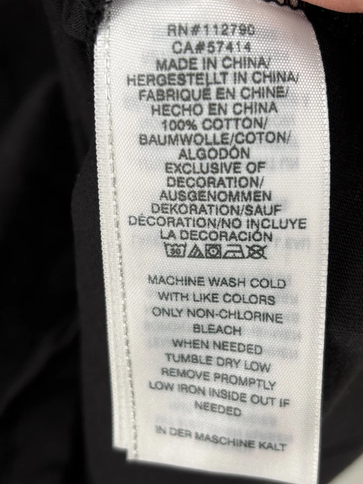 Camiseta True Religion Budda Logo Cuello Redondo Para Hombres S Negra Gráficos Estampado Camisa NUEVA Foto 4 de 4