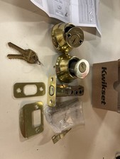 Kwikset 665-S Double Cylinder Deadbolt with SmartKey, 660 Series - Polished Bras