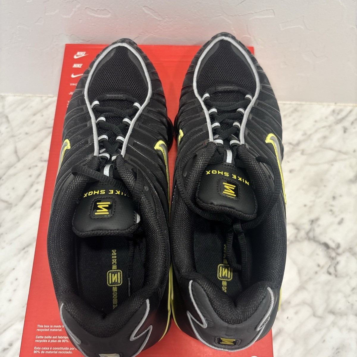 Size 11.5 - Nike Shox TL Black Dynamic Yellow for sale online | eBay