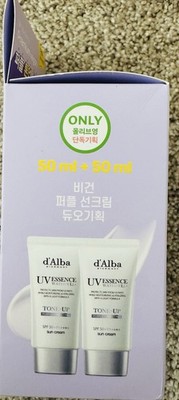 d'Alba dAlba Waterfull UV Essence Tone-Up Sun Cream 50mL + 50mL Set #Purple