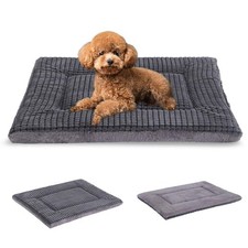 Dog Bed Mat,Reversible Dog Crate Pad, Memory Foam Dog Beds, Soft Warm Pet Cus...