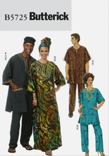 2011 Unisex Caftan Tunic Sewing Pattern U-Pick Size S-XXXL Butterick 5725 OOP