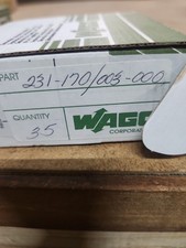 Lot of 5 WAGO 231-170/003-000 Pluggable Termi...