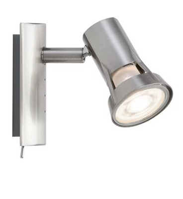 Paulmann Decken Leuchte Spotlight TEJA Metall nickelfarben 5,2x12x10 cm