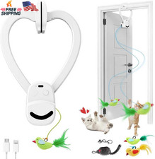 Interactive Cat Toys for Indoor Cats Automatic Electric Flying Bird Feather Mous