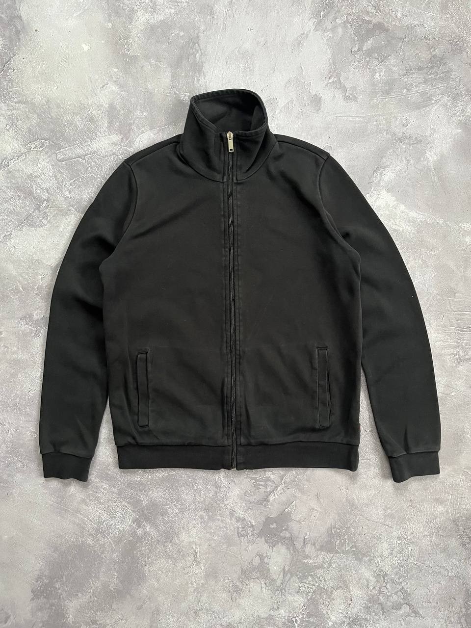 Uniform Gucci Zip Up Sweatshirt Black Full-Zip Jacket Cotton S