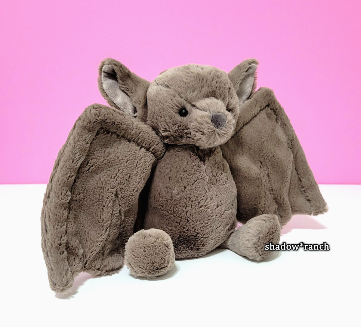  コウモリ ぬいぐるみ S bashful bat Jellycat of London Medium Bashful Bat BAS3BAT Stuffed Animal for
