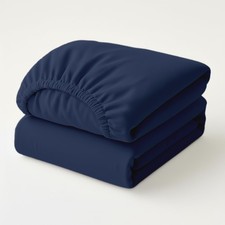 Twin XL Fitted Sheets 2 Pack 100 Percale Cotton 600 Thread Count 16 Inch Dee...