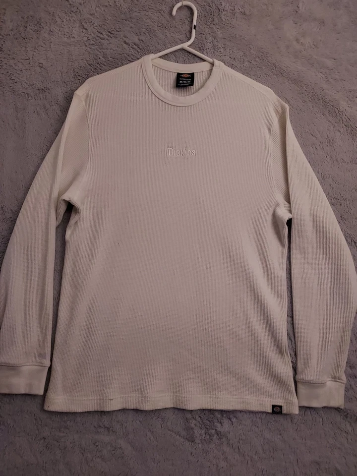 Camisa Dickies Para Hombre Mediana Skateboarding Logo Bordado Tejido Waffle Térmica M Foto 2 de 4