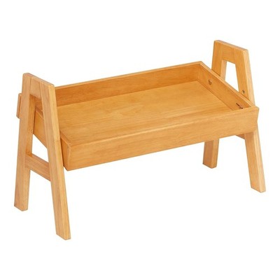 ECR4Kids  Adjustable Stacking Shelf with Full Edge, Bookcase, Natural