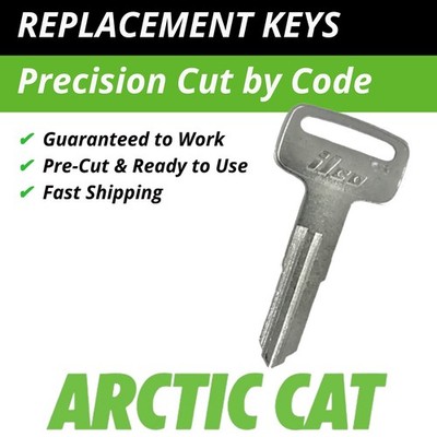 Arctic Cat Keys ATV Replacement Ignition Key Cut to Code E79010-E79897 