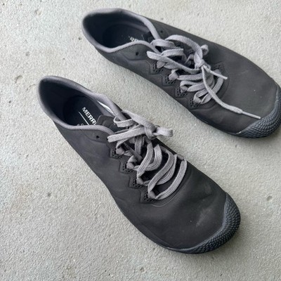 Merrell Vapor Glove 3 Luna Sneaker Shoes Women 10 Black Leather Zero Drop Trail