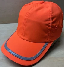 Port Authority Safety Orange Reflective Work Hat Enhanced Visibility Cap Hi Viz