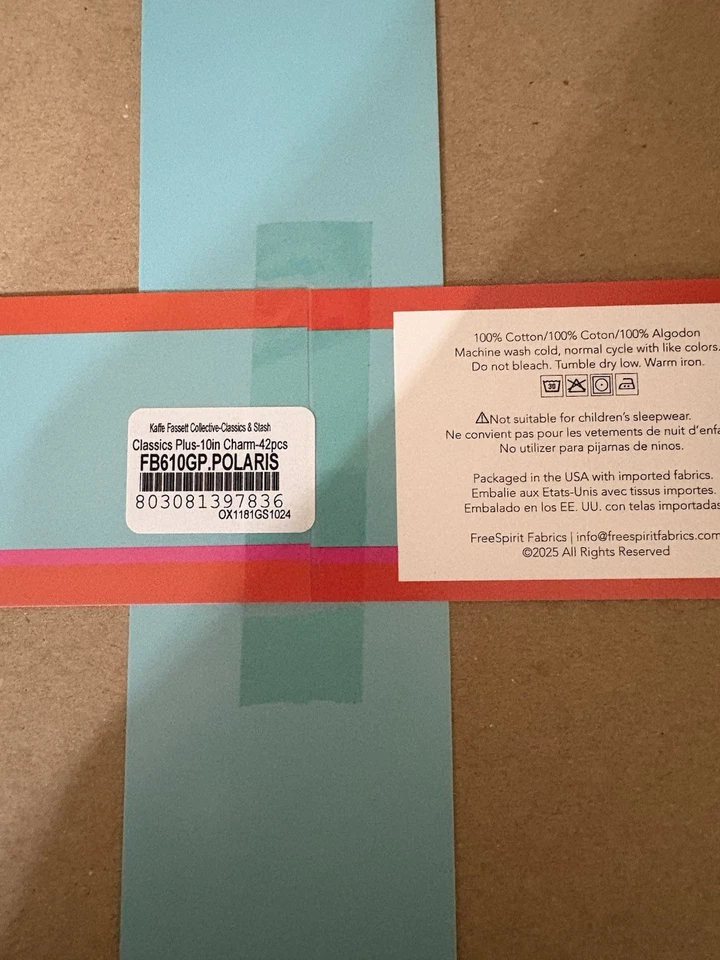 NEW Kaffe Fassett Collective POLARIS Layer Cake 42 - 10 In Squares FreeSpirit - Image 3 of 3