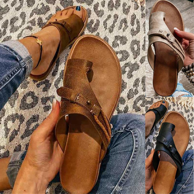Mujer Antideslizantes Tacones Planos Zapatos de Playa son Cómodos para Pies Anchos Verano