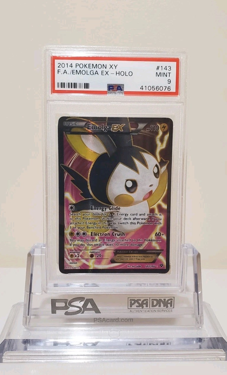 Pokémon TCG Emolga EX XY 143/146 Holo Full Art Ultra Rare PSA 9! Mint