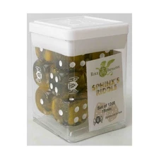 R4I Dice d6 18mm Shpinx's Riddle w/White Face Symbol (12) New