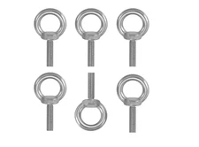 Galvanized Steel Eyebolt for Lifting M8 x 1.25 Thread Size, 32 mm Thread Length