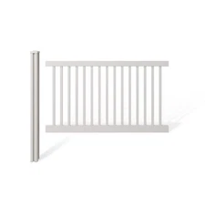 20%Off Shipping Free: 4 ft. H x 7 ft. W Premium Vinyl Yard and Pool Fence Panel