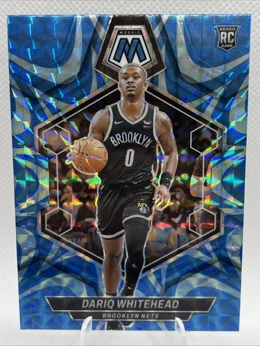2023-24 Panini Mosaic - Rookies Dariq Whitehead #247 Reactive Blue Prizm
