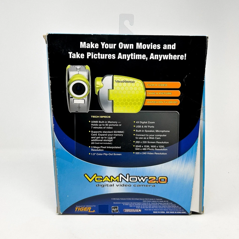 Vintage Hasbro Tiger Electronics VcamNow 2.0 Digital Video Camera 2006 NIB - Image 4 of 4