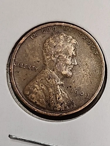 1909-P,  1909-VDB  Lincoln Wheat Pennies Good To Very Good