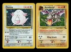 Aerodactyl 1/62 Fossil 1999 Chansey 3/130 Base Set 2 Vintage Pokemon Card WOTC
