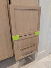 Frameless Cabinet Drawer Front Installation Spacer Set: 1/8" Reveal