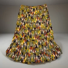 Antthony / Tiered Maxi Skirt / 2X / Elastic / Soft / Cottage Core / Boho