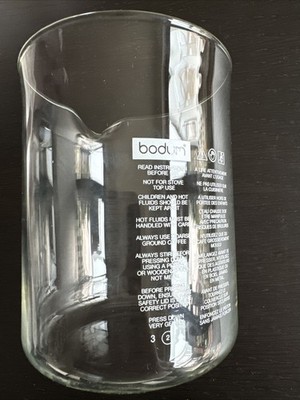 Bodum Caffettiere Glasteil Ersatzbecher Größe in Beschreibung