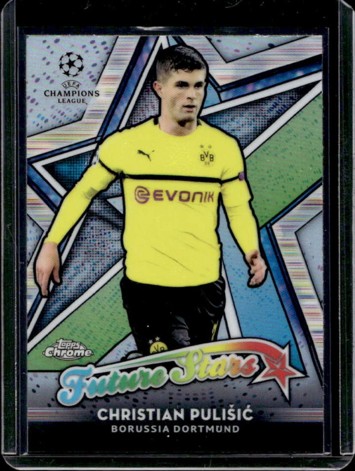 2018 Topps Chrome UEFA Christian Pulisic Future Stars #FS-CP Dortmund