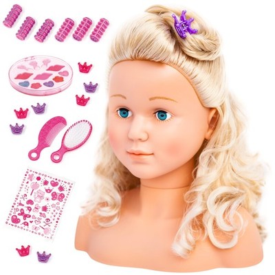 Bayer Design - Super Model Styling Head, Dressing Head with Make-Up and Hair Acc