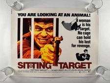 Sitting Target Vintage Half Sheet Movie Poster Oliver Reed 28x22