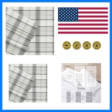Queen Sheet Set with Fitted Sheet  Pillowcases, 100 Cotton Percale Bedding,...