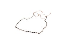 Eyeglasses Necklace Chain, Sunglass Chain, Reading Glass Chain Black Gold Chain