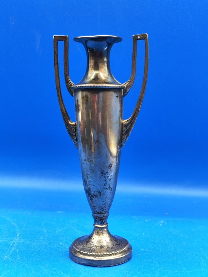 Antica Piccola Anfora D'epoca Liberty In Argento 800 Old Silver Nobiliare  - Immagine 2 di 4