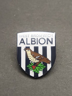 West Bromwich Albion Soccer Team Logo Enamel Lapel Pin, FREE SHIPPING!