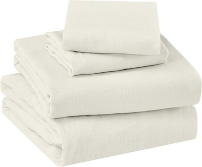 Levtex Home - 100% French Flax Linen - Twin Sheet Set - French Flax Washed Linen