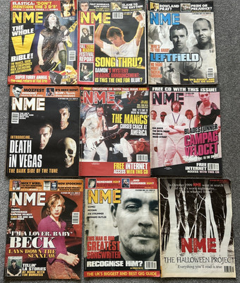 New Musical Express x 9 copies from 28 August - 30 October 1999