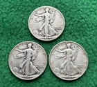 Walking Liberty Half Dollar Lot of 3 - 90% Silver - Intrinsic Silver Purchase 👀