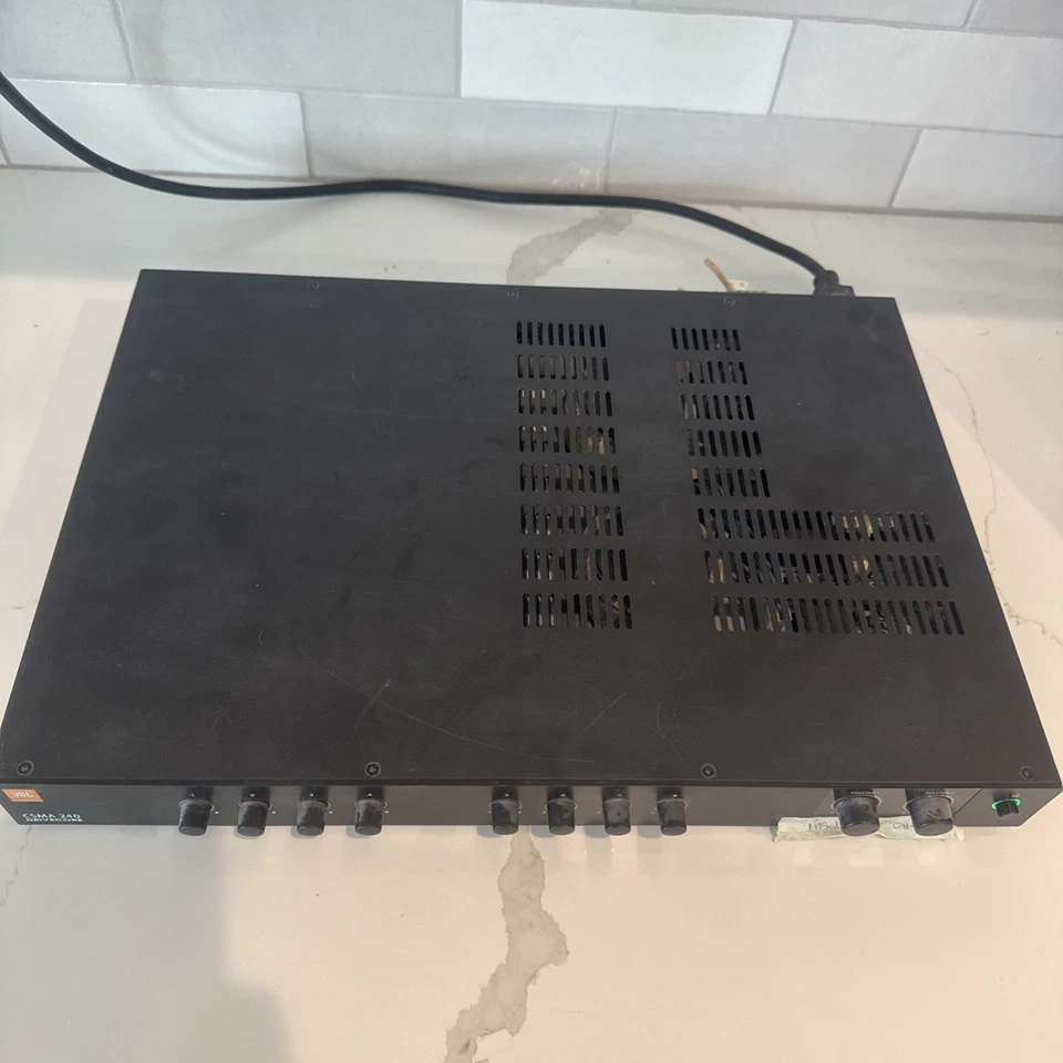 JBL CSMA240 Commercial/Restaurant 2 x 40w Amplifier 4ohm/8ohm/70V/100V, 8 inputs - Image 2 of 4